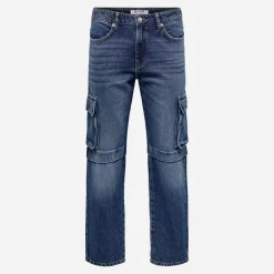 ONLY & SONS Herren Jeans mit geradem Bein Dark Blue Denim
