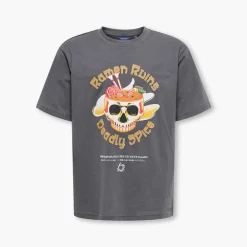 ONLY & SONS Junge Fred Tonkotsu T-Shirt Blackened Pearl