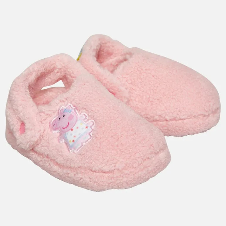 Peppa Pig Mädchen Hayle Komplett Borg Hausschuhe Rosa