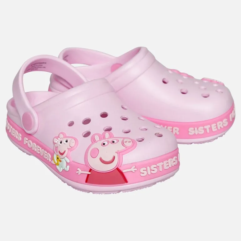 Peppa Pig Mädchen Schwestern Clogs Rosa/Multi