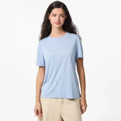 Pieces Damen Anora T Shirt Cashmere Blue