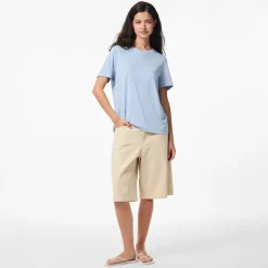 Pieces Damen Anora T Shirt Cashmere Blue