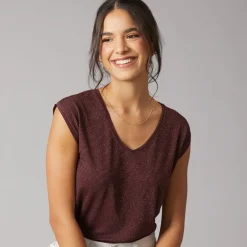 Pieces Damen Billo T-Shirt Winetasting
