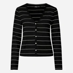 Pieces Damen Bria Strickjacke Schwarz