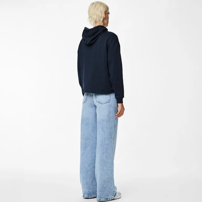 Pieces Damen Chilli Langarm Hoodie Sky Captain