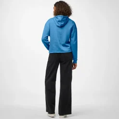 Pieces Damen Chilli Langarm Hoodie Azure Blue