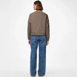 Pieces Damen Chilli Langarm Pullover Morel