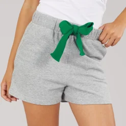 Pieces Damen Chilli String Shorts Light Grey Melange