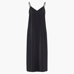 Pieces Damen Jessa Maxikleid Schwarz