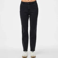 Pieces Damen Kesia Mom Jeans Black Denim