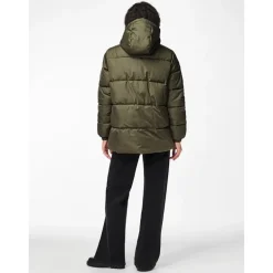 Pieces Damen Maddie Pufferjacke Grün