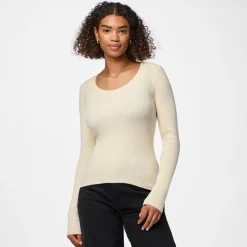 Pieces Damen Mira Strick Oberteil Birch