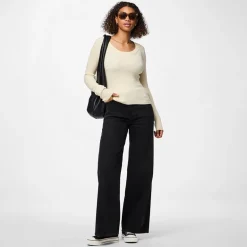 Pieces Damen Mira Strick Oberteil Birch