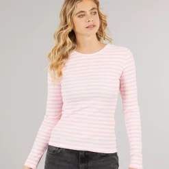 Pieces Damen Ruka Langarm Oberteil Roseate Spoonbill