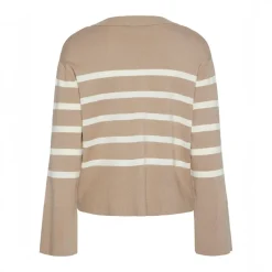 Pieces Damen Sia Strickjacke Silver Mink