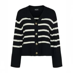 Pieces Damen Sia Strickjacke Schwarz
