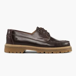 Playboy Footwear Damen Claudine Schuhe Dunkelbraunes Leder Dk.Brown Leather