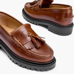 Playboy Footwear Damen Edith Loafer Brandy Leather