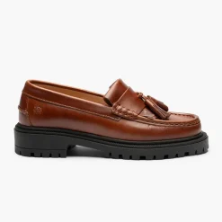 Playboy Footwear Damen Edith Loafer Brandy Leather