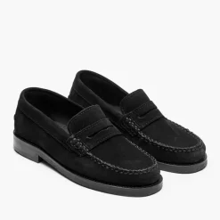 Playboy Footwear Damen Toc1936 Norah Loafers Black Suede