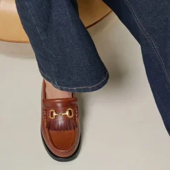 Playboy Footwear Damen Valerie Loafer Brandy Leather