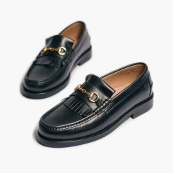 Playboy Footwear Damen Valerie Loafer Black Leather