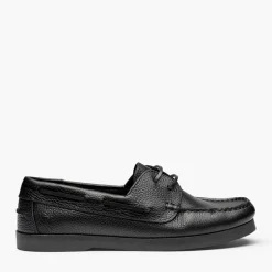 Playboy Footwear Herren Aron Schuhe Black Tumbled Leather/Schwarz