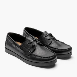 Playboy Footwear Herren Aron Schuhe Black Tumbled Leather/Schwarz