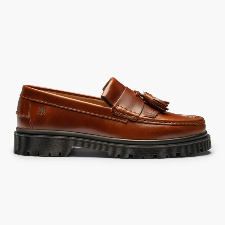 Playboy Footwear Herren Baker Loafer Brandy Leather