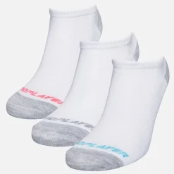Pro Player Damen Zwölfer Pack unsichtbare Socken Weiß/Bright