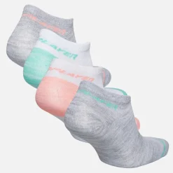 Pro Player Damen Zwölfer Pack unsichtbare Socken Weiß/Multi