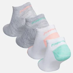 Pro Player Damen Zwölfer Pack unsichtbare Socken Weiß/Multi