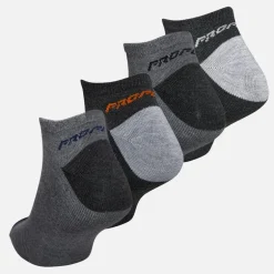 Pro Player Herren Zwölfer Pack unsichtbare Socken Grau/Multi