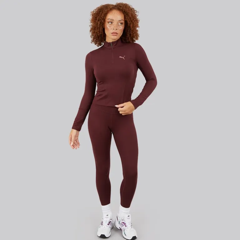 Puma Damen Train High Waist Training Tight Leggings Aubergine