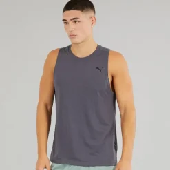 Puma Herren dryCELL Triblend Training Tank Galactic Grau