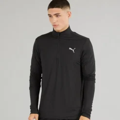 Puma Herren Lauf Favorite 1/4 Zip Lauf Oberteil Puma Schwarz