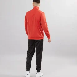 Puma Herren Piping Poly Trainingsanzug Rot Feuer