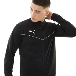 Puma Herren teamRISE Performance Sporttops Schwarz
