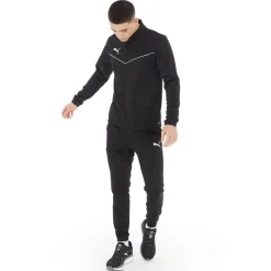 Puma Herren teamRISE Poly Performance Sporthosen Schwarz