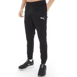 Puma Herren teamRISE Poly Performance Sporthosen Schwarz
