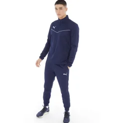 Puma Herren teamRISE Poly Performance Sporthosen Blau