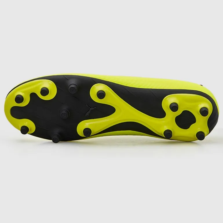 Puma Junior Junge Finesse Schnürlose FG Fester Boden Fußballschuhe Yellow Alert