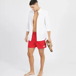 Reebok Badehose Herren Yale Vector Rot