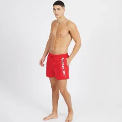 Reebok Badeshorts Herren Yestin Rot/Weiß