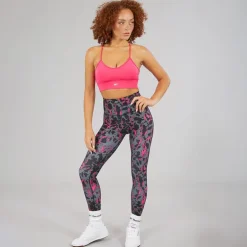 Reebok Damen ID Train Tri-Back Leichter Sport BH Top Bold Pink