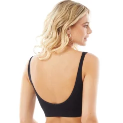 Reebok Damen Kira Ohne Nähte Performance Sports BH Schwarz