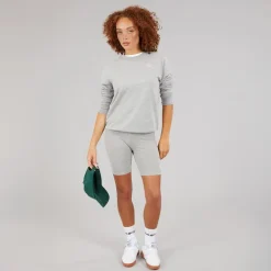 Reebok Damen Reebok Identity Kleines Logo French Terry Sweatshirt Medium Grey Heather