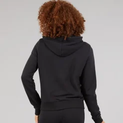 Reebok Damen Reebok Identity Kleines Logo Französischer Frottee Kapuzenpullover Schwarz