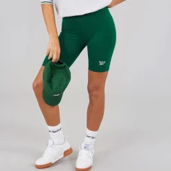 Reebok Damen Reebok Identity Kleines Logo Fitted Shorts Collegiate Green