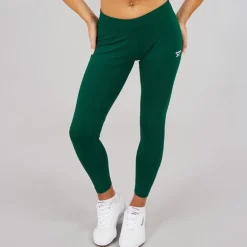 Reebok Damen Reebok Identity Kleines Logo Baumwolle Leggings Collegiate Green